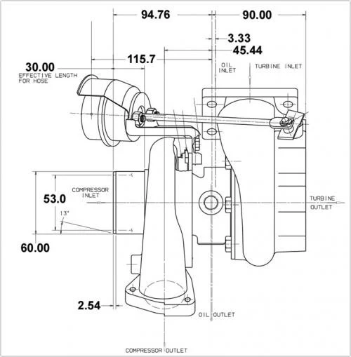 Garrett GT2554R (170-270 HP) - Image 2