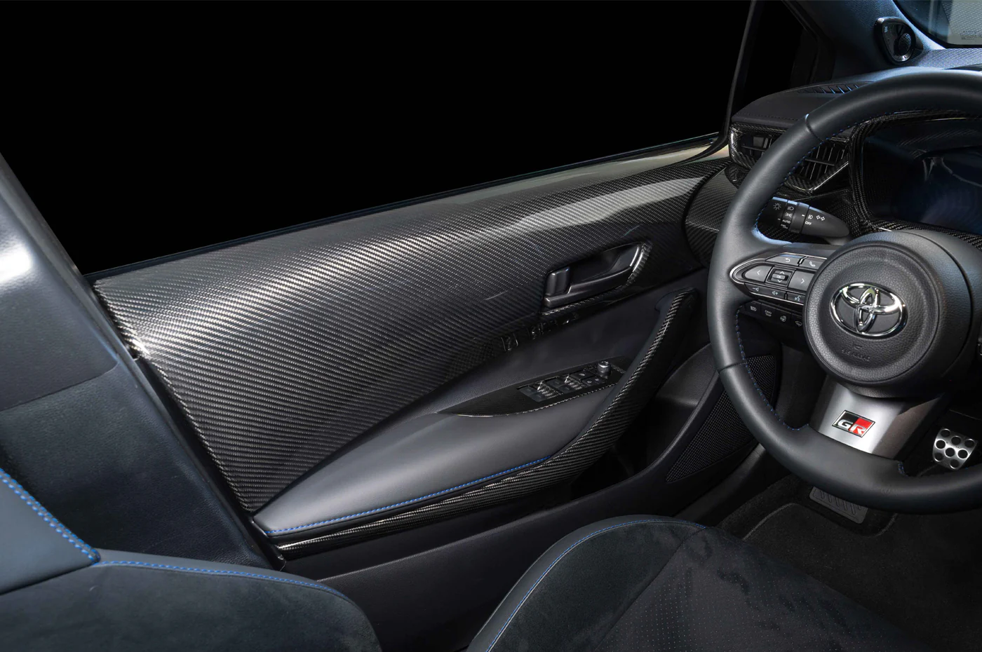 Rexpeed Carbon Fiber Door Switch Panel Covers for GR Corolla (GC14) - Image 3