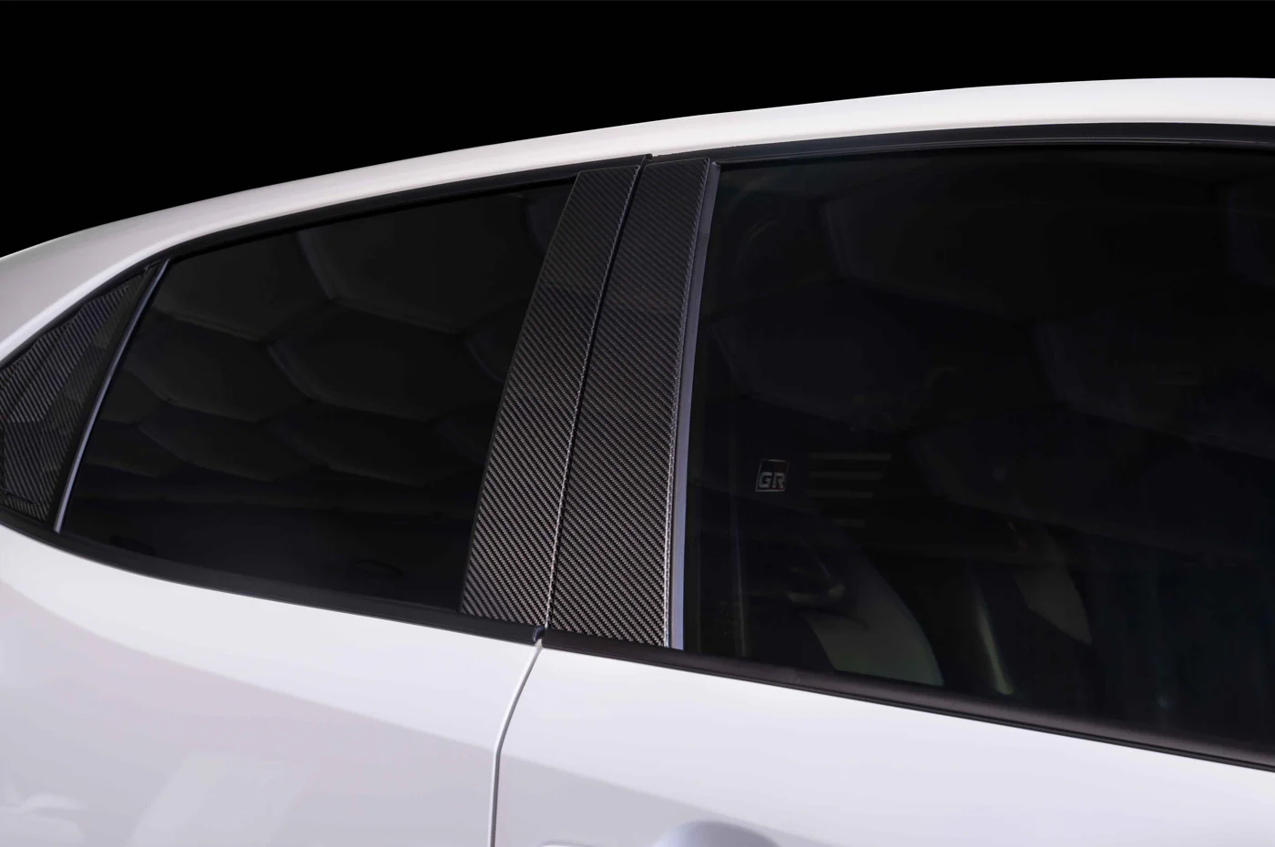 Rexpeed Carbon Fiber B-Pillar Trim Covers for GR Corolla (GC22) - Image 2