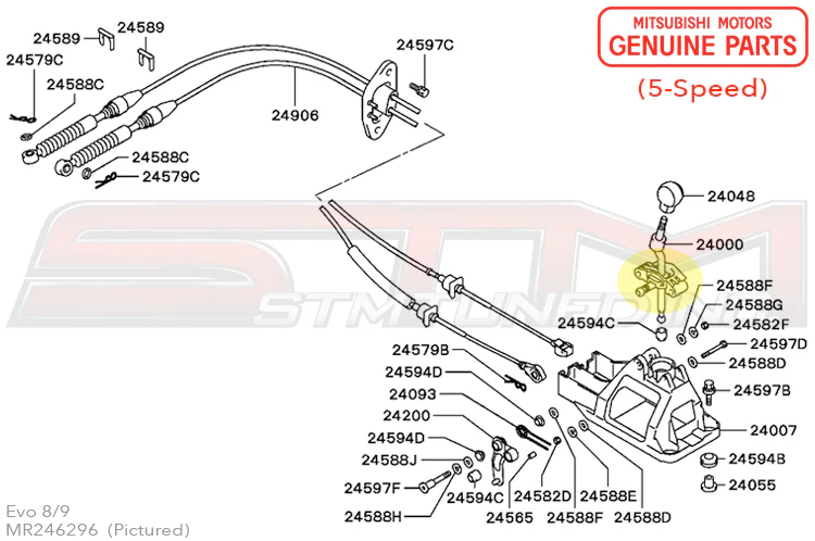 Mitsubishi Gearshift Lever Retainer - Evo 7/8/9 (5-Speed) - Image 4