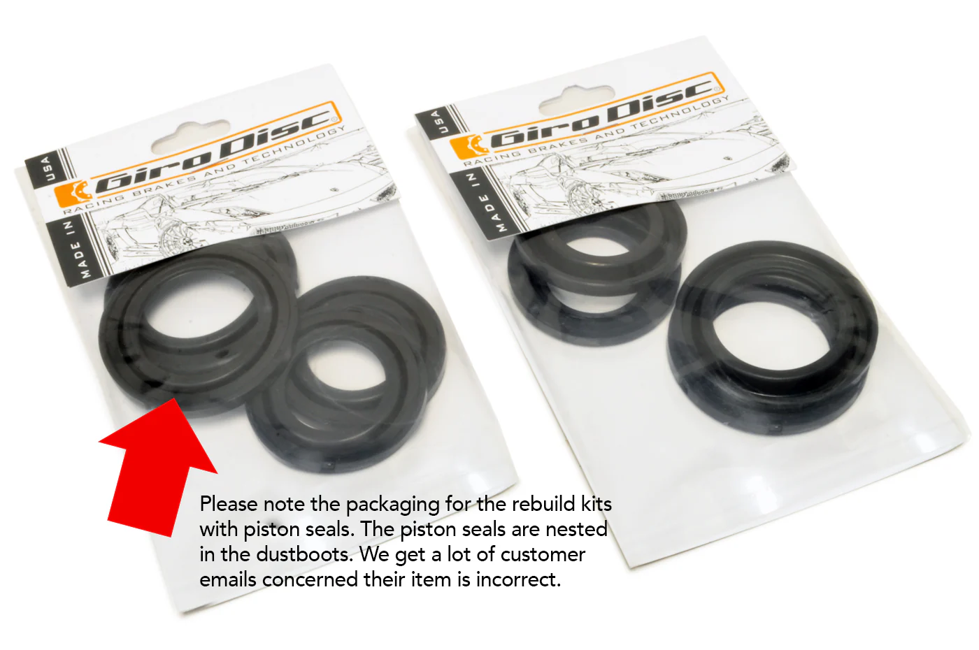 Girodisc Brembo Caliper Seal Kit for 04-07 STi - Image 7