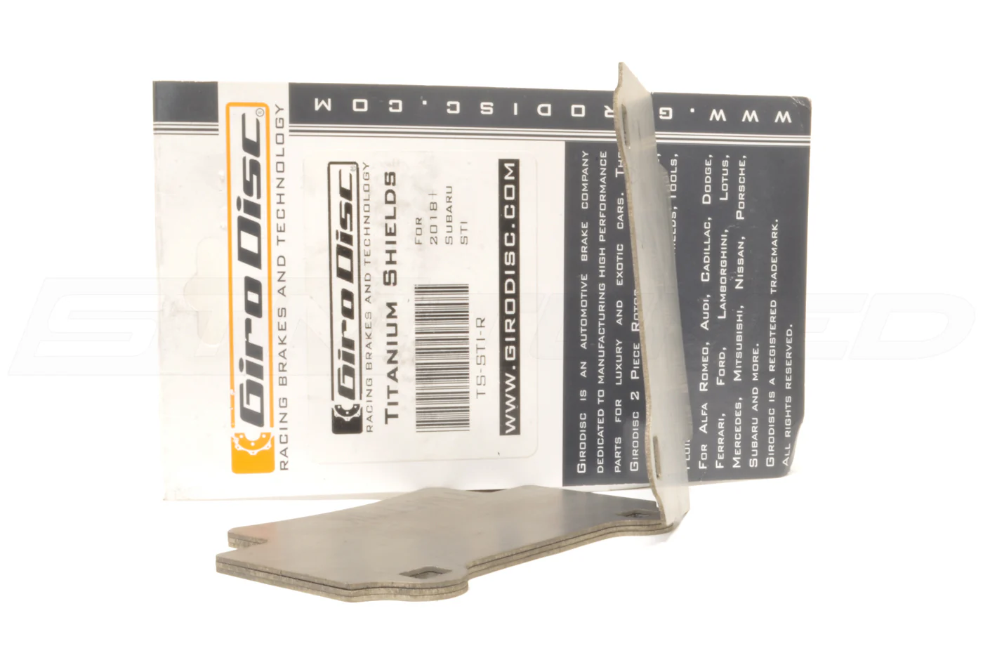 Girodisc Titanium Brake Pad Shields for Subaru STi - Image 4