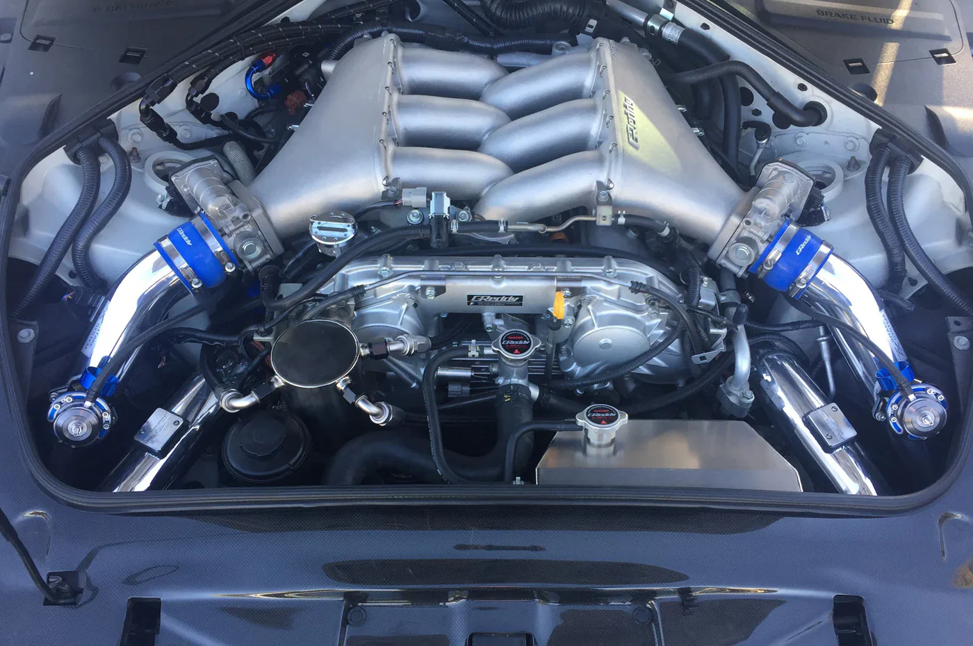 GReddy Nissan R35 GTR Surge Tank Intake Plenum Piping (13920401) - Image 2
