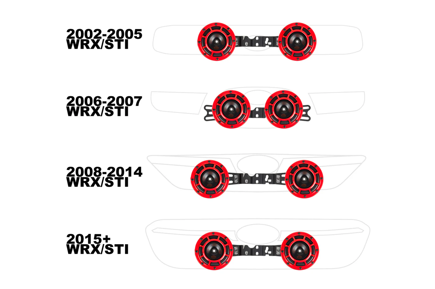 GrimmSpeed BroTie Hella Horns Mounting Bracket for WRX/STi (040004) - Image 4