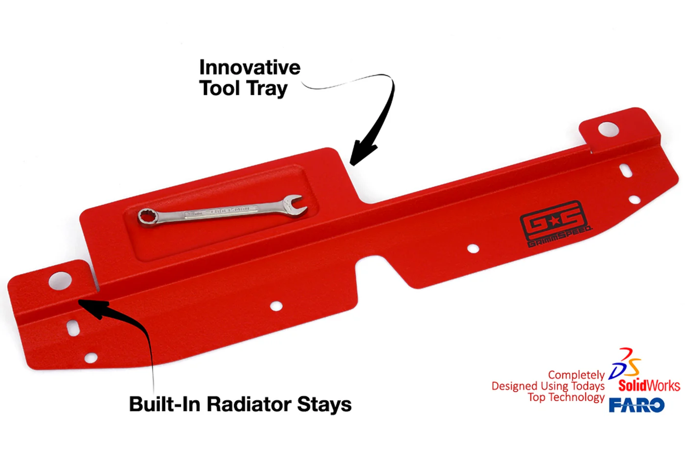 GrimmSpeed Radiator Shroud with Tool Tray for 08-14 WRX/STi - Image 5