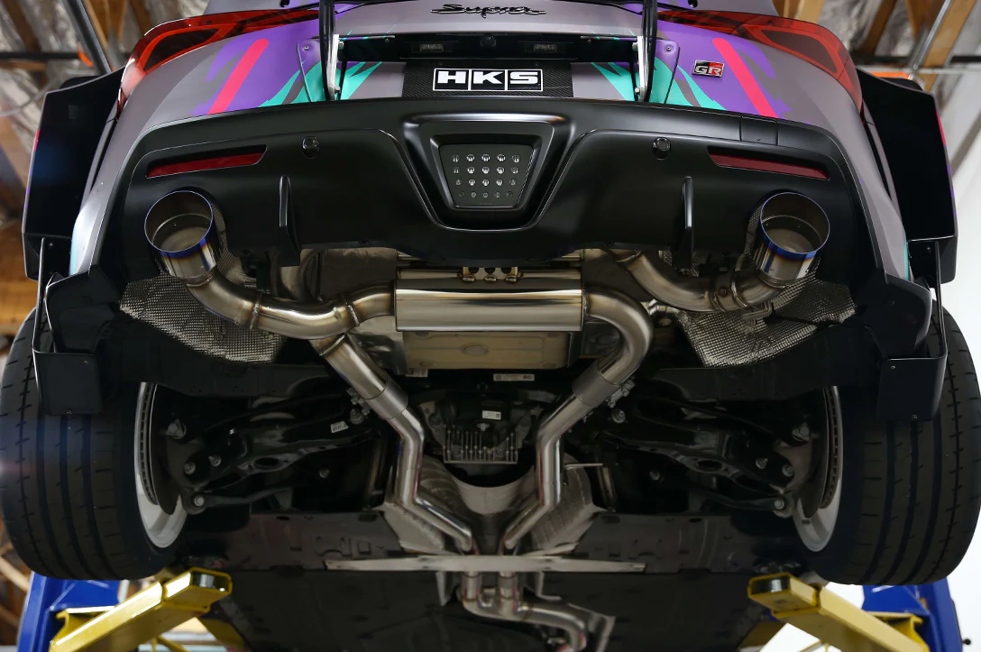 HKS Dual Muffler Exhaust for 2020 Supra (31014-KT001) - Image 2