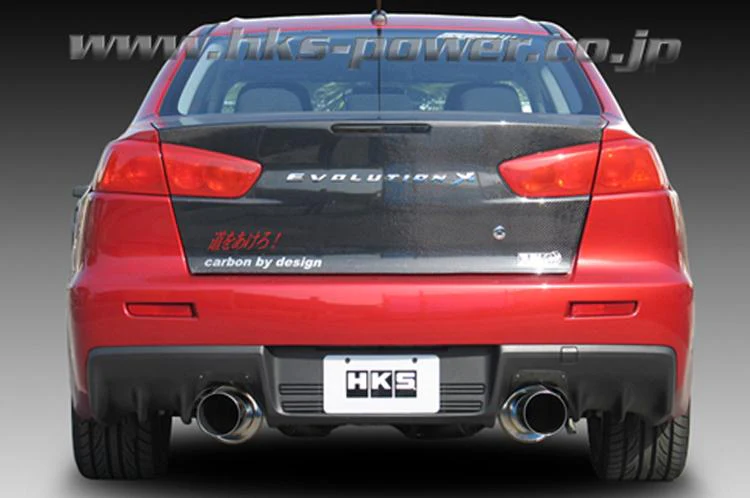 HKS Hi Power Dual Exit Exhaust for Evo X (31008-BM001) - Image 4