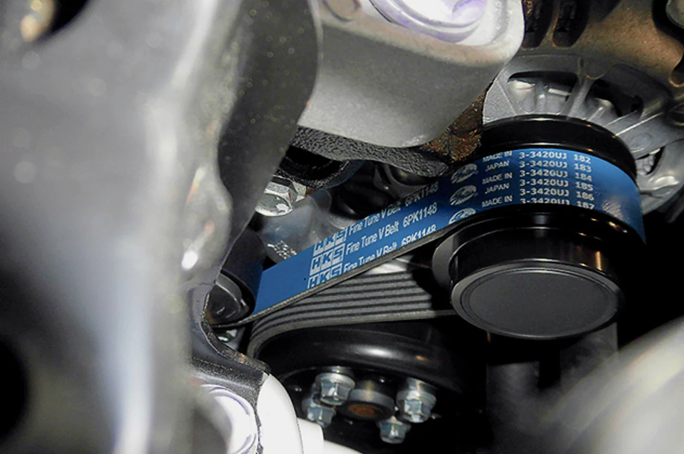 HKS Fine Tune V Belt for G16E Toyota GR Corolla (24996-AK052) - Image 2