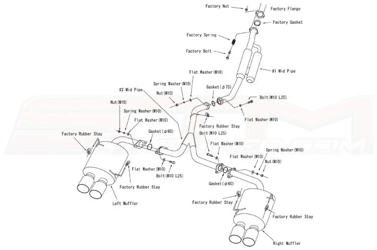 HKS Legamax Premium Exhaust for 2015+ WRX/STi (31021-BF001) - Image 7