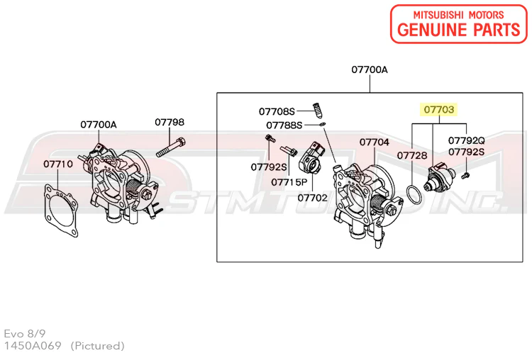 Mitsubishi Idle Air Control Motor - Evo 7/8/9 - Image 3