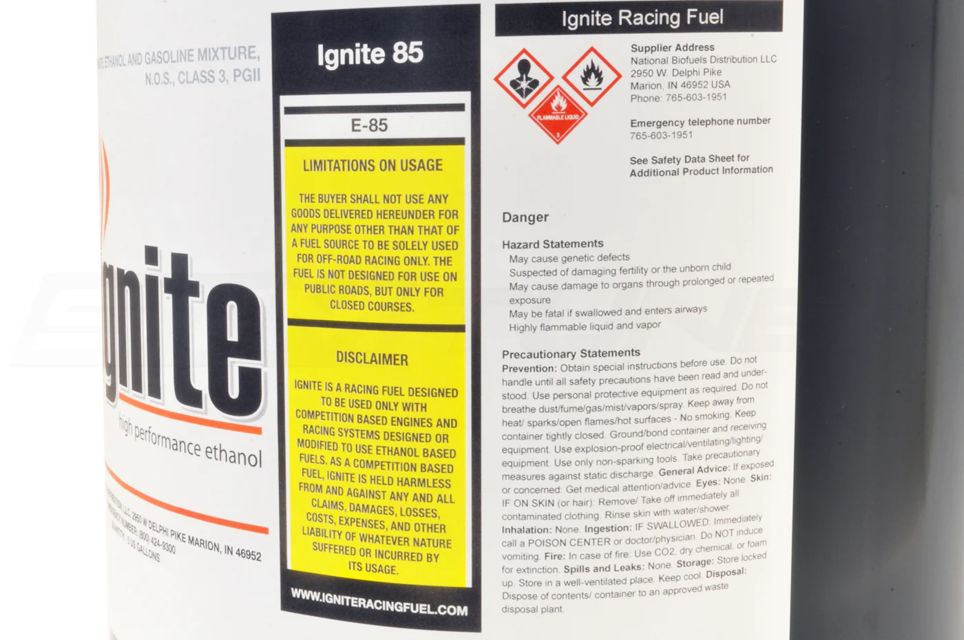 Ignite Orange E85 Racing Fuel 5 Gallon Pail *Local Pick Up Only* - Image 3