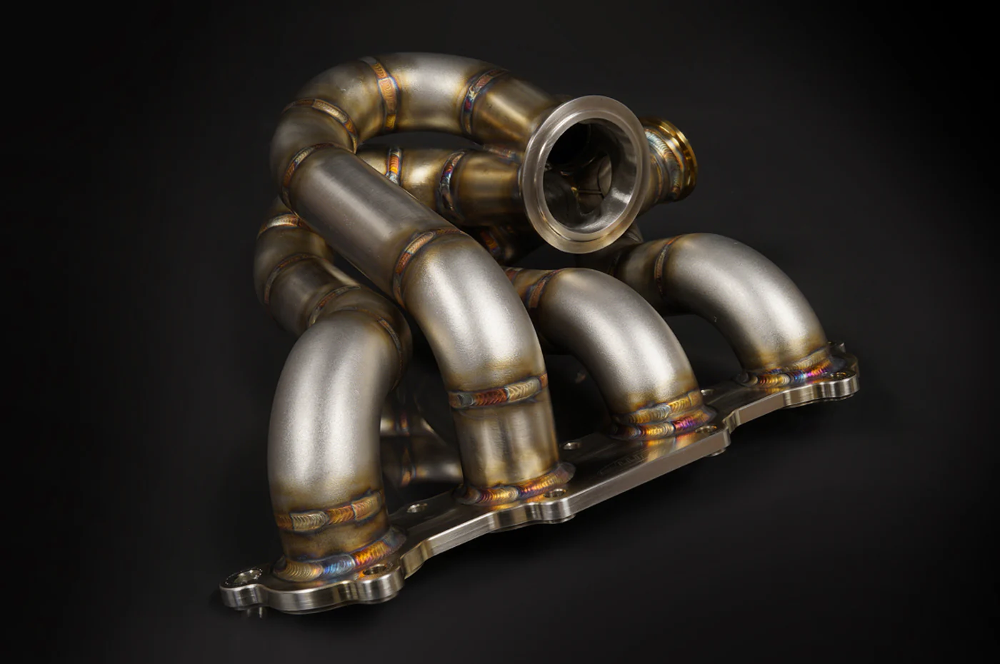JMF Top Mount V-Band Exhaust Manifold for 1G/2G DSM * Discontinued* - Image 2