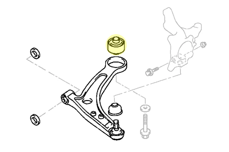 Whiteline Front Control Arm Lower Inner Rear Bushings for Evo 7/8/9 (KCA469) - Image 3