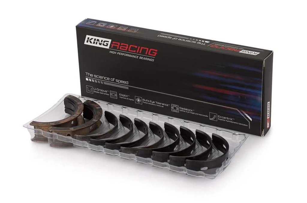 King Engine Bearings Acura D16A1/97-01 Honda H22A4/98+ F23A Performance Main Bearing Set - Size STD - Image 9