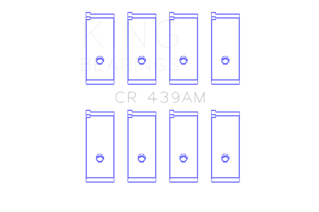 King Engine Bearings Honda A18A1/A20A1/B20A3/BS1/ES/ET1-2 Connecting Rod Bearing Set - Image 3