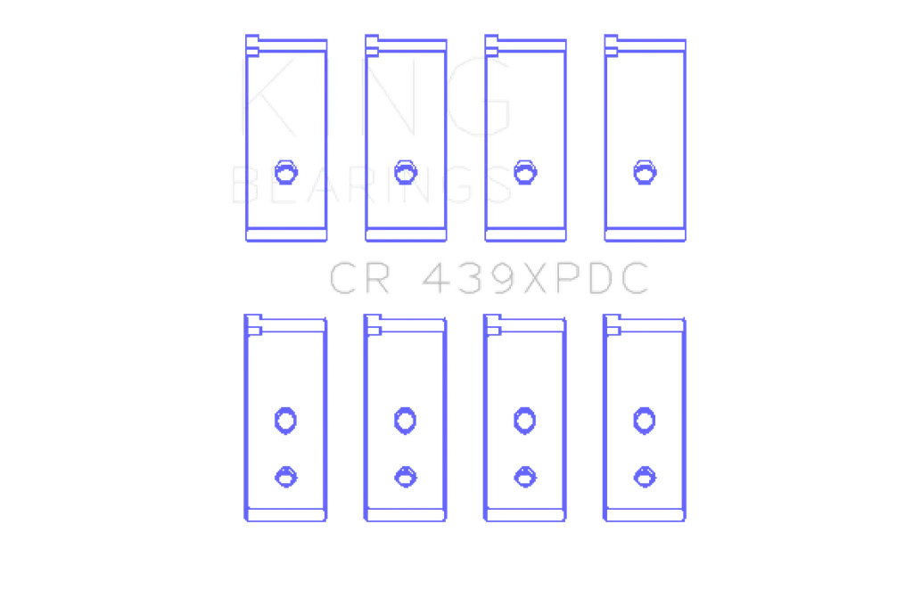 King Engine Bearings Honda B18A1/B18B1 pMaxKote Performance Rod Bearing Set - Image 3