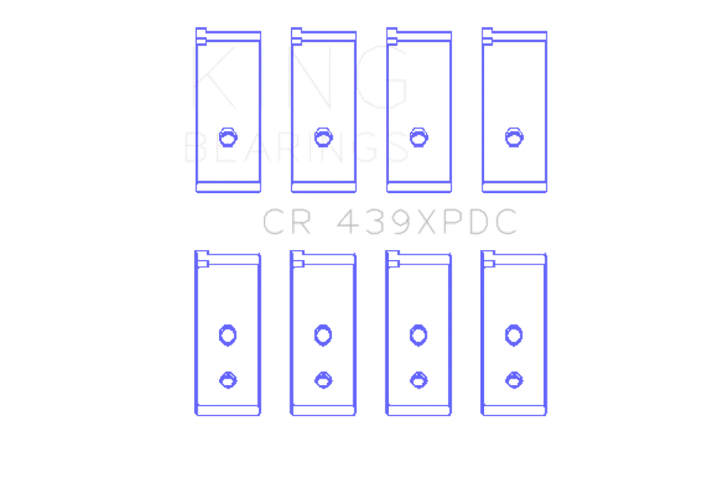 King Engine Bearings Honda B18A1/B18B1 pMaxKote Performance Rod Bearing Set - Image 8