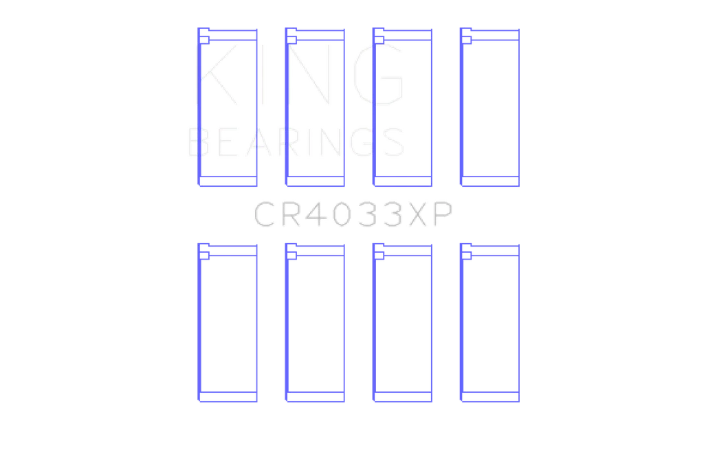 King Engine Bearings Honda F20C/F22C/B20/H22 16V Performance Rod Bearing Set - Size STD - Image 2