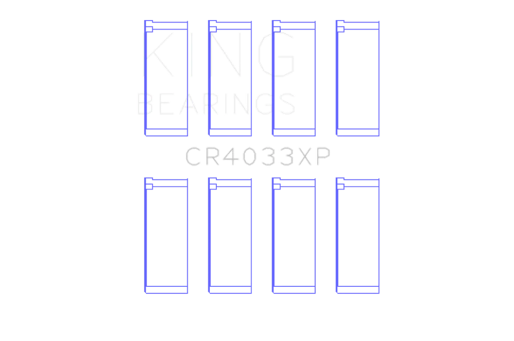 King Engine Bearings Honda F20C/F22C/B20/H22 16V Performance Rod Bearing Set - Size STD - Image 7