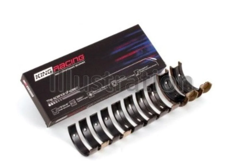 King Mitsubishi 4G63/4G64 7 Bolt 2nd Gen DSM and EVO I-IV Performance Main Bearing Set - Size STD - Image 4