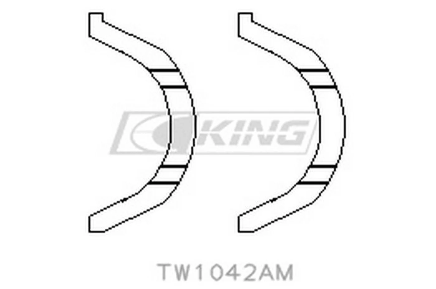King Thrust Washer Set for VR38DETT Nissan R35 GTR (TW1042AM) - Image 2