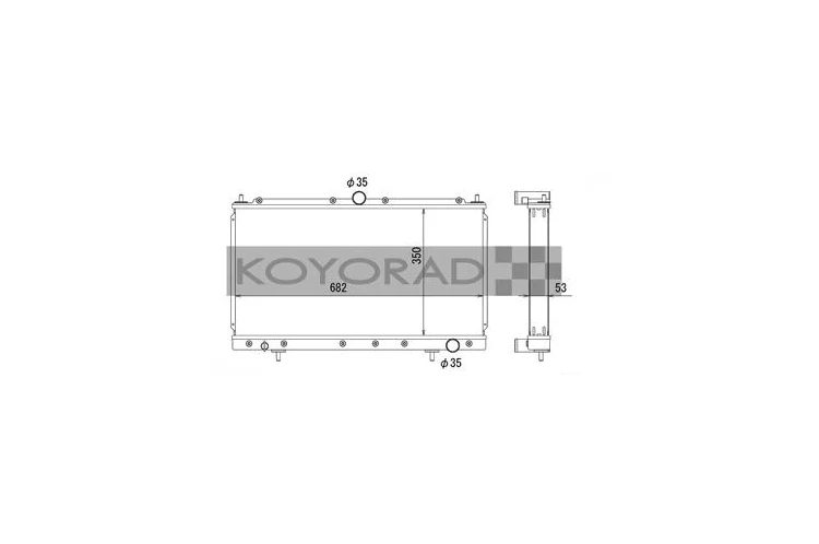 Koyo Hyper-V 36mm Radiator for 2G DSM (VH030680) *Discontinued* - Image 2