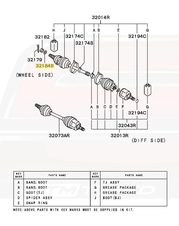 Mitsubishi OEM Axle Nut Lock Washer for Evo/DSM/3S (MB109025) - Image 4