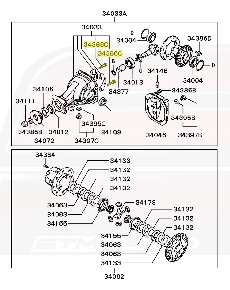 Mitsubishi OEM Rear Diff Bolt for Evo 7/8/9 (MB160801) - Image 4