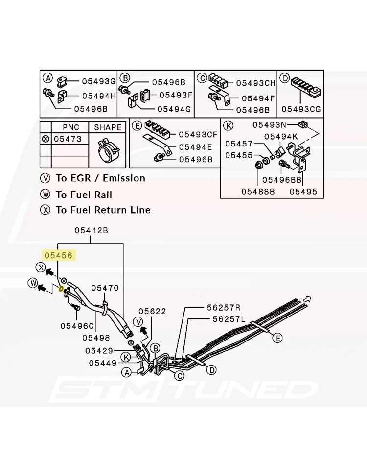 Mitsubishi OEM Fuel Line to Rail Oring for DSM Evo 3000GT (MB554317) - Image 4