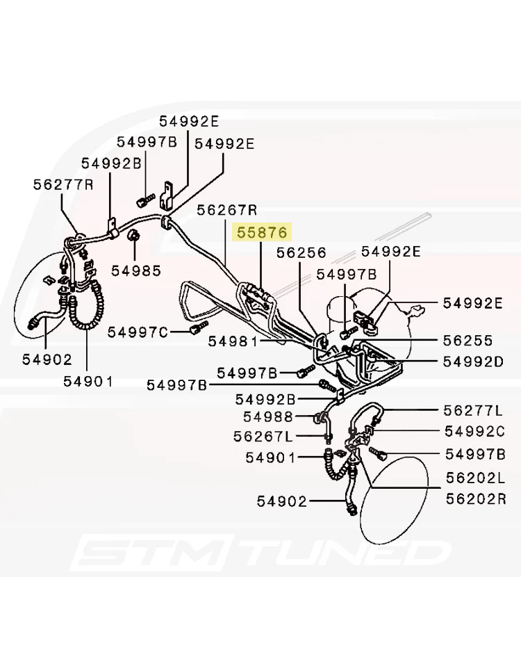 Non-ABS Brake Fluid Proportioning Valve for 3000GT Stealth (MB668841) - Image 5