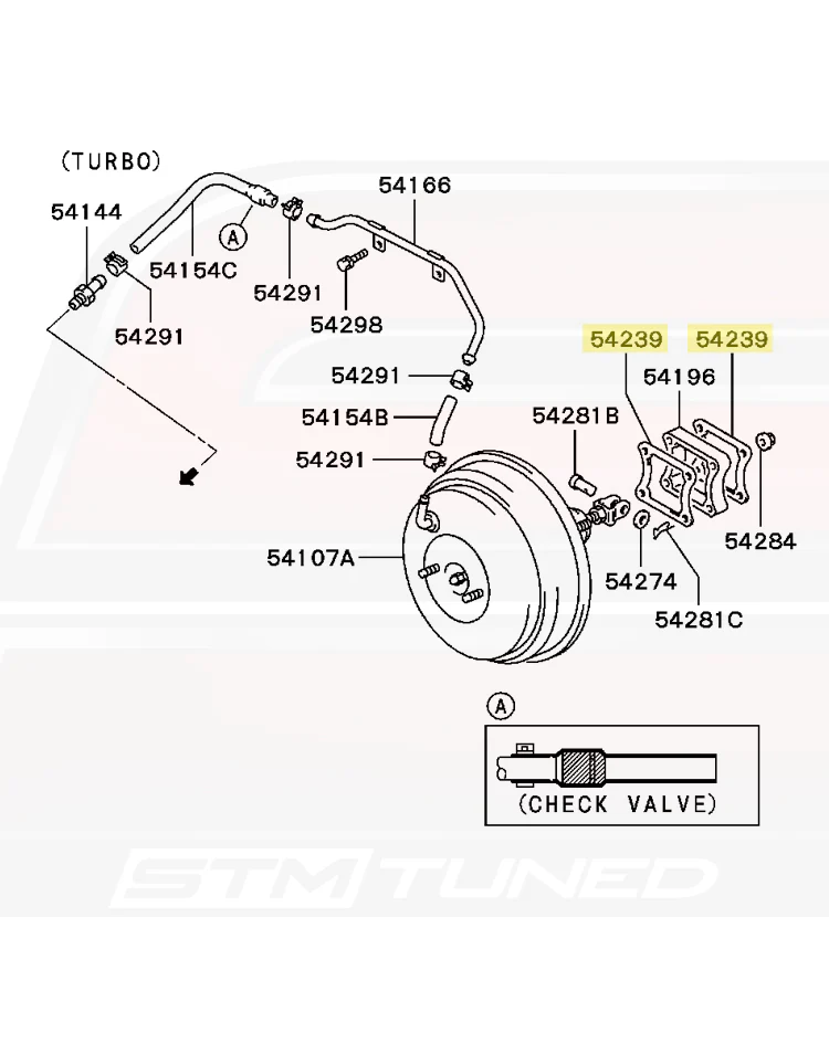 Mitsubishi OEM Brake Booster Gasket for Evo DSM 3S (MB928711) - Image 6