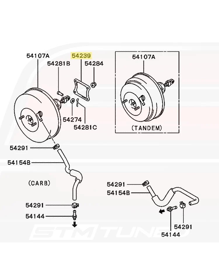 Mitsubishi OEM Brake Booster Gasket for Evo DSM 3S (MB928711) - Image 7