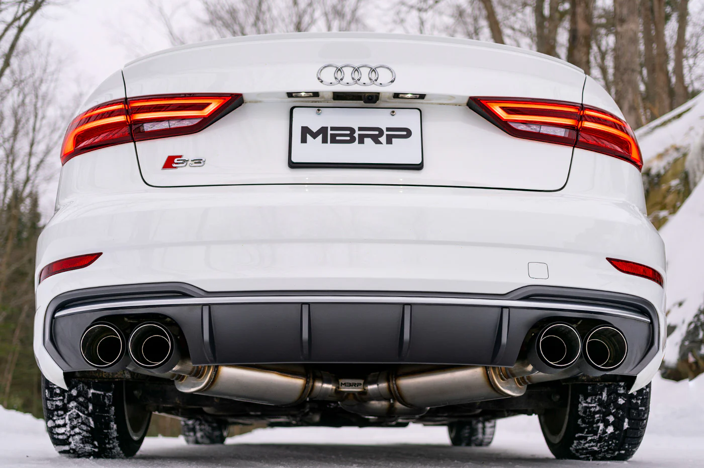 MBRP Cat-Back Dual Exit Exhaust for 2015-2020 Audi S3 (S46013CF) - Image 2