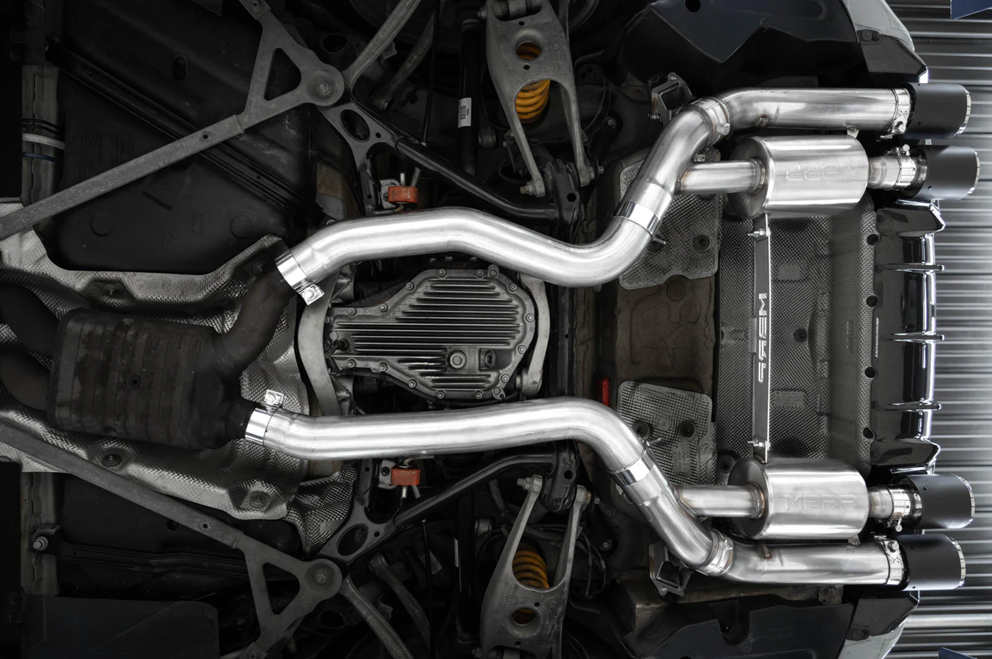 MBRP Resonator-Back Quad Exit Exhaust for F87 BMW M2 Competition (S45023CF) - Image 4