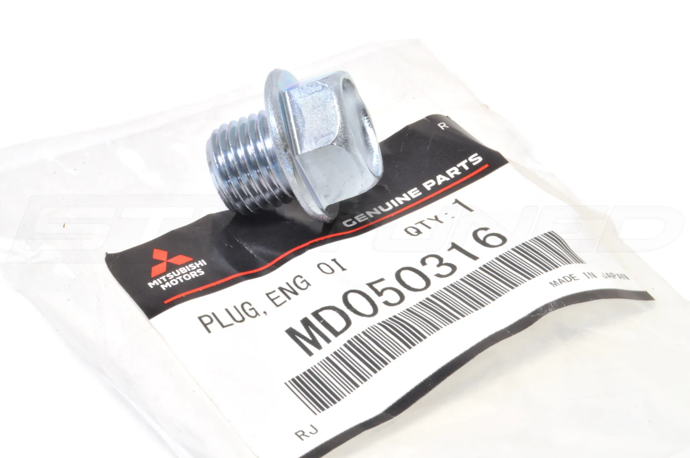 Mitsubishi OEM Engine Oil Pan Drain Bolt (MD050316) - Image 3