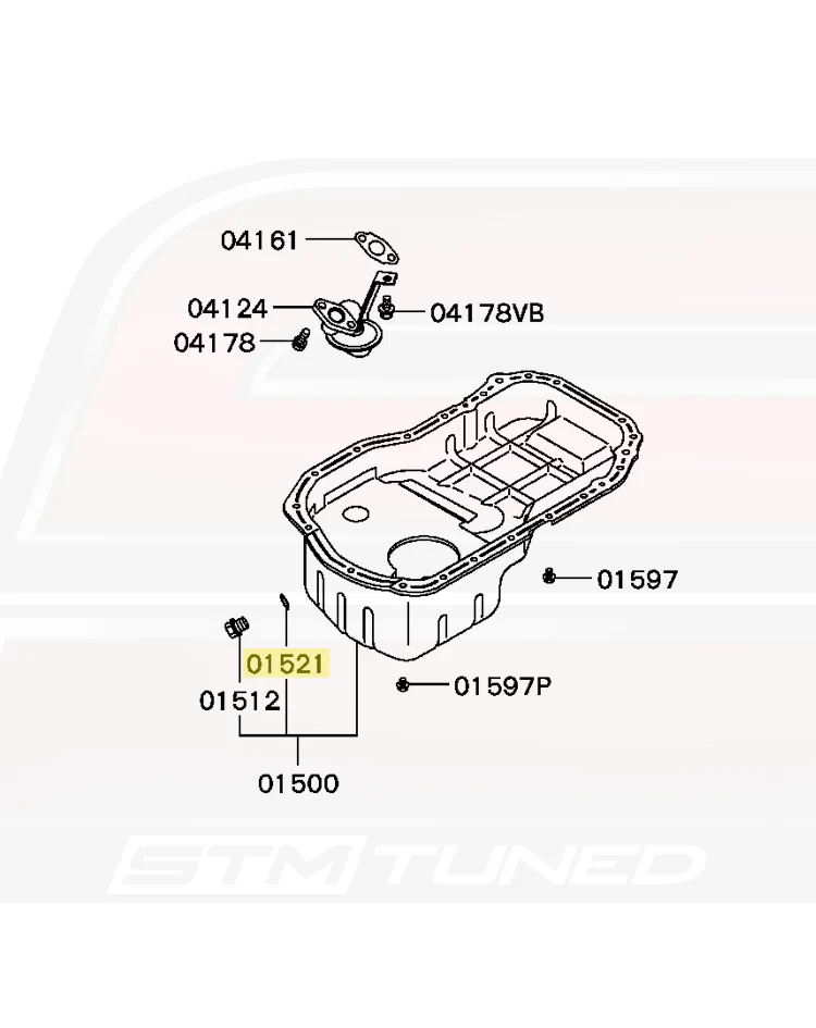 Mitsubishi OEM Engine Oil Pan Drain Bolt Washer (MD050317) - Image 3