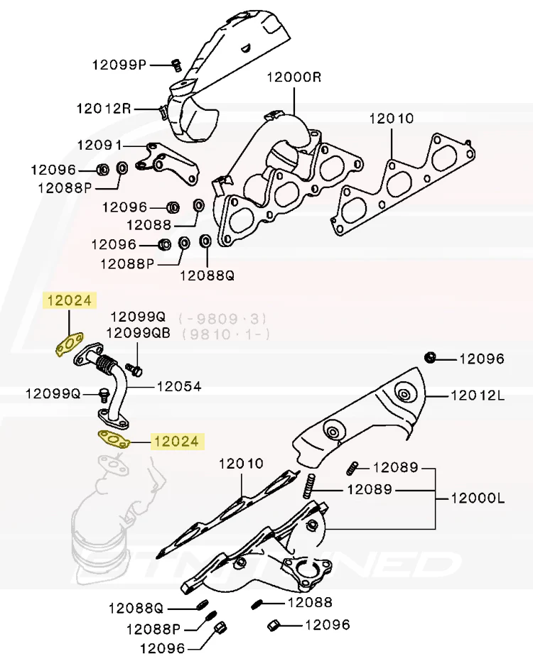Mitsubishi OEM EGR Pipe Gasket for 3000GT/Stealth (MD149764) - Image 4