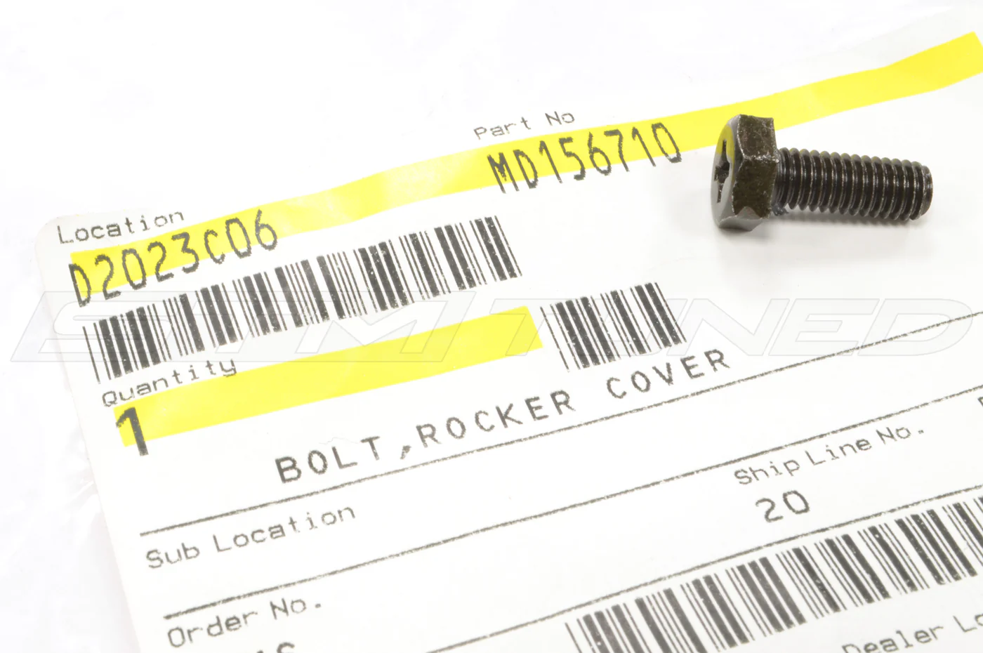 Mitsubishi OEM Spark Plug Cover Bolt M6x16 for 3000GT (MD156710) - Image 2