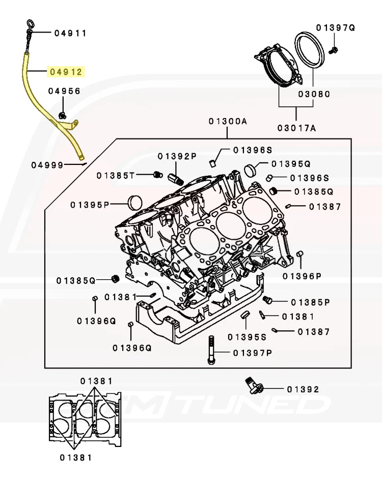 Mitsubishi OEM Engine Oil Dipstick Tube for 3000GT (MD166530) - Image 5
