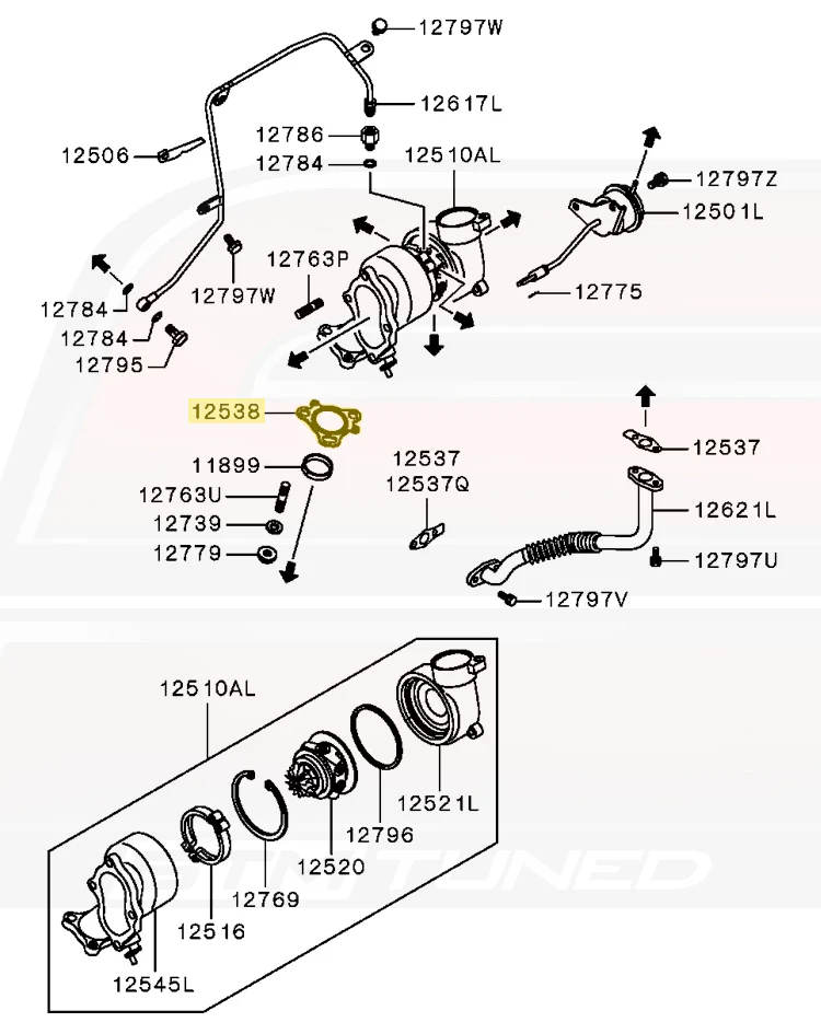 Mitsubishi OEM Turbo to Manifold Gasket for 3000GT (MD168266) - Image 4