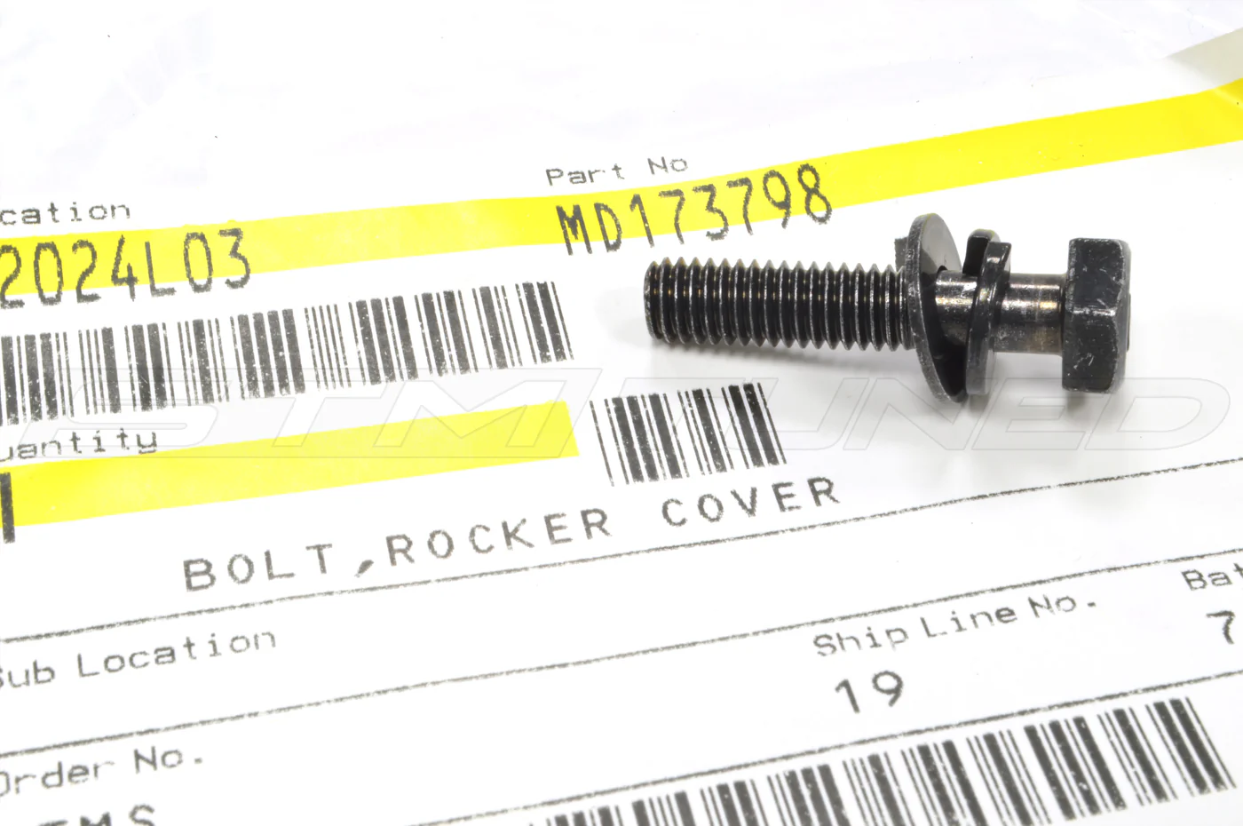 Mitsubishi OEM Valve Cover Bolt M6x28 for 3000GT (MD173798) - Image 2