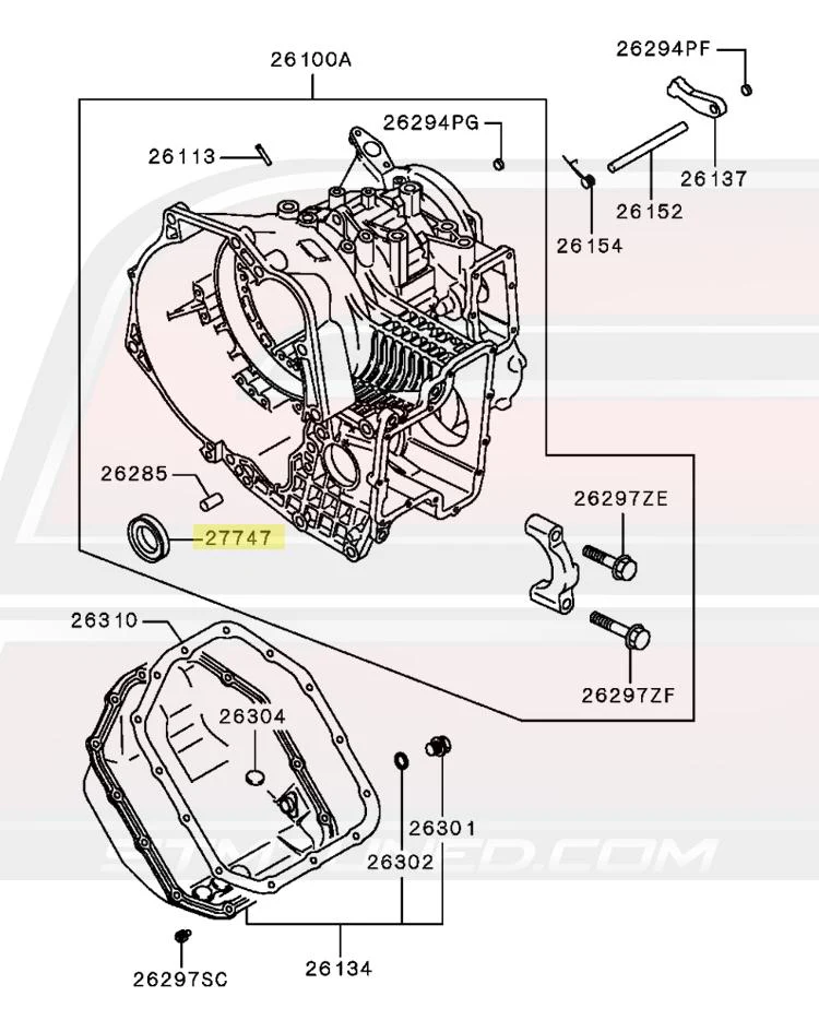 Mitsubishi OEM Front Diff Oil Seal for 1G/2G DSM Auto AWD (MD731793) - Image 5