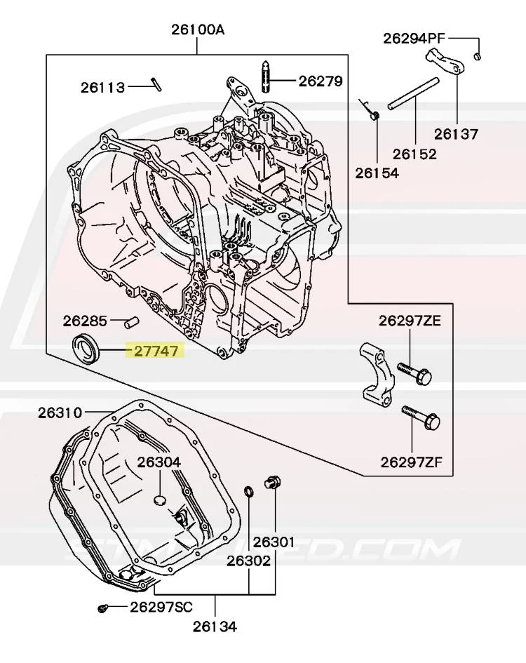 Mitsubishi OEM Front Diff Oil Seal for 1G/2G DSM Auto AWD (MD731793) - Image 6