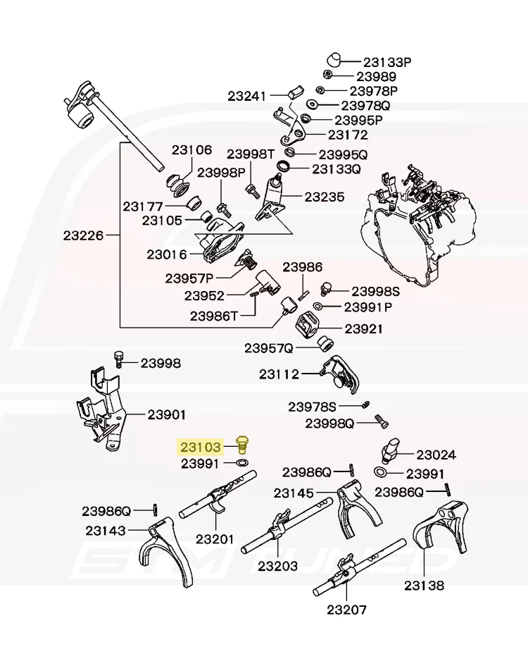 Mitsubishi OEM Gearshift Ball Bolt for Evo 4-X 5-Speed (MD749435) - Image 6