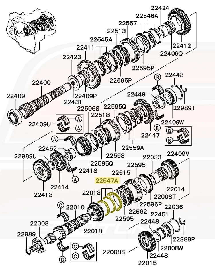 Mitsubishi OEM 3rd Gear Synchro Ring for Evo 4-9 5-Speed (MD770348) - Image 4