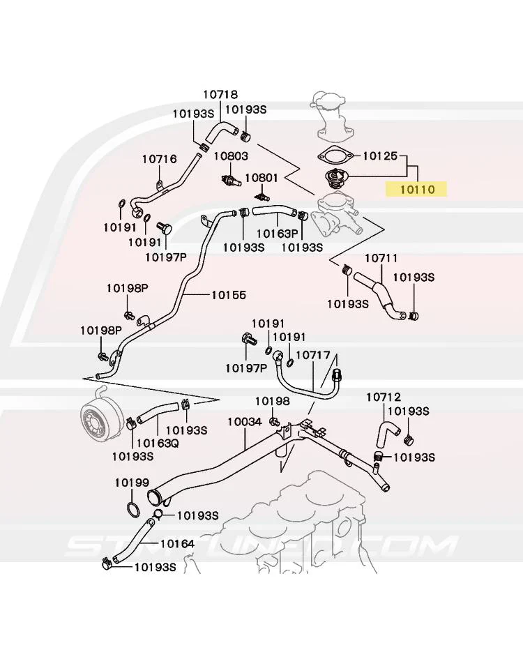 Mitsubishi OEM Thermostat 190° for 1G DSM (MD997608) *Discontinued* - Image 7