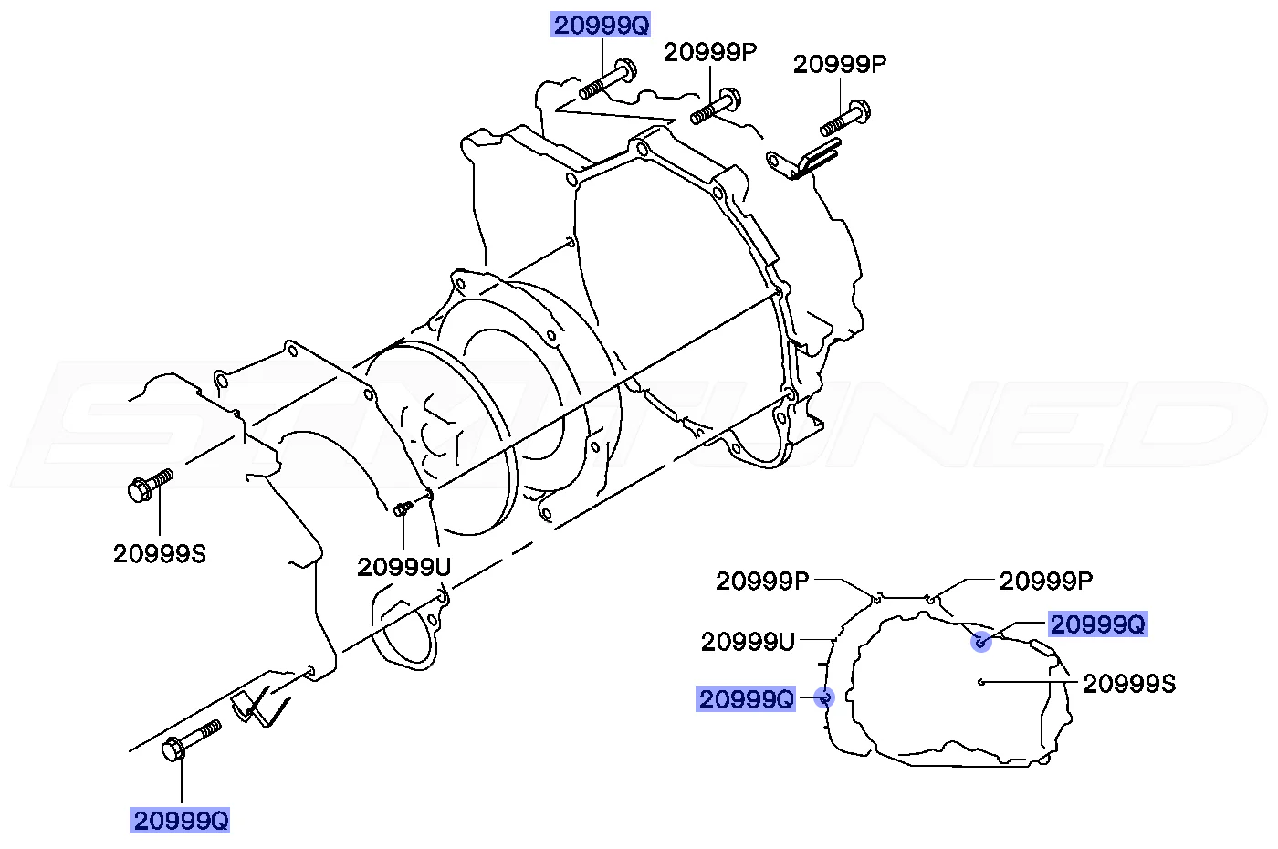Mitsubishi OEM Transmission to Engine Bolt for Evo 4-9 (MF140270) - Image 4
