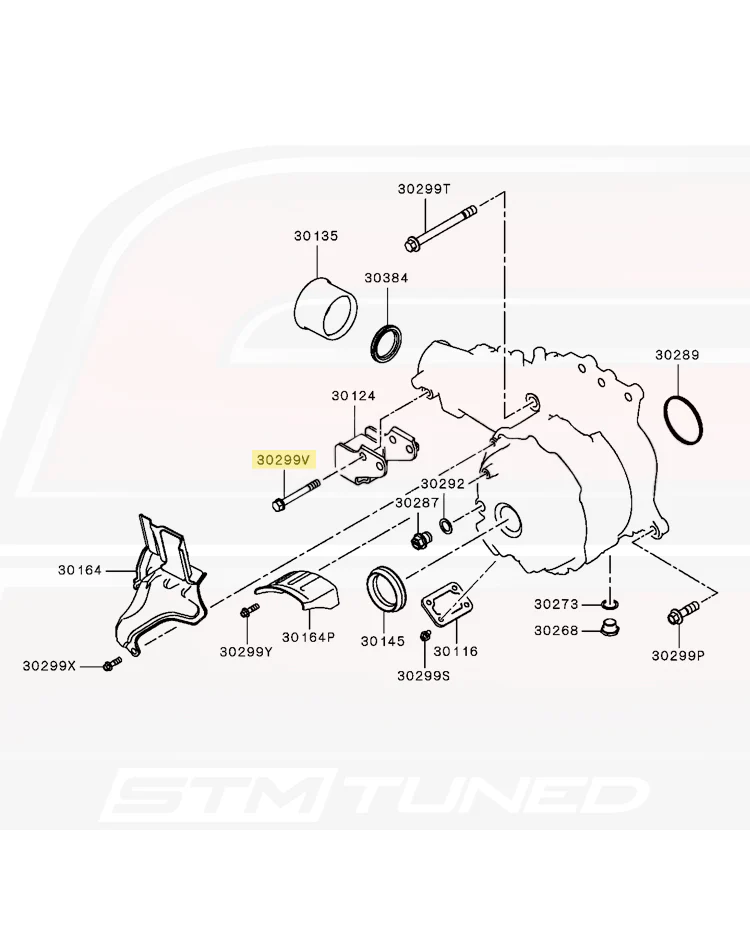 Mitsubishi OEM Transfer Case / PS Mount Bolt for Evo X (MF241296) - Image 4