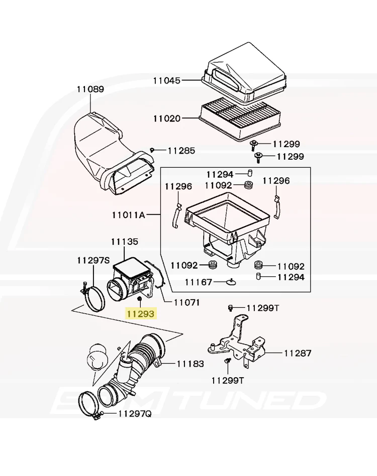 Mitsubishi OEM MAF Sensor Nut for 2G 3000GT Evo 1-9 (MF434103) - Image 5