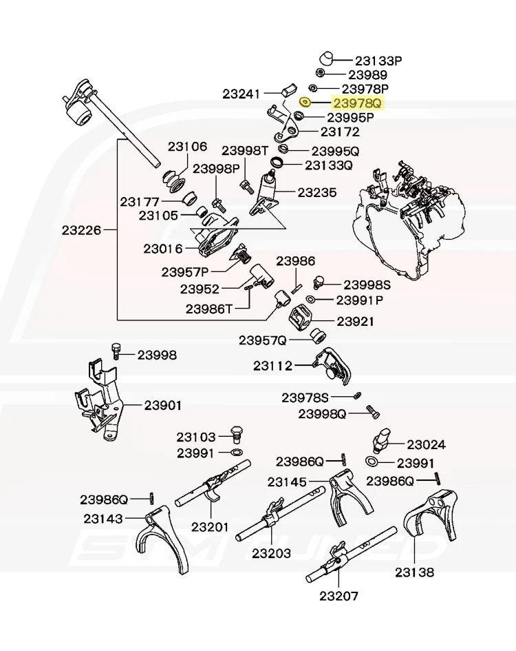 Mitsubishi OEM 5-Speed Gearshift Washer for Evo 7/8/9/X (MF450204) - Image 3